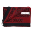 thumbnail image 4 of Roberto Cavalli ESZ056 02000 Red Wool Blend Leopard Print Mens Scarf for mens, 4 of 5