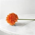 thumbnail image 4 of HonestMatter Floral Arrangements, Round Spherical Dandelion Artificial Flowers for Vase, Realistic Silk Home Decor for Living Room Table Centerpieces, Orange, 1 Piece, 4 of 7