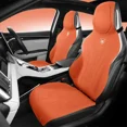 thumbnail image 5 of Funda de asiento de coche de lujo con reposacabezas, almohada lumbar, transpirable y resistente al desgaste, cojín protector de asientos deportivos integrados de gamuza, 5 of 5