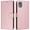 Pink, variant on Classic Style Flip Case for Nokia C02 Wallet Case Magnetic Closure Rfid Blocking Shockproof Card Holder