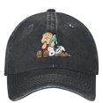 thumbnail image 2 of Gorra de béisbol de dibujos animados de Charlie Brown y Snoopy de Peanuts, gorra de béisbol informal de verano con protección solar para hombre y mujer, 2 of 5