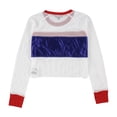 thumbnail image 2 of Tommy Hilfiger Playera Gigante de Malla para Mujer, Blanca, Small, 2 of 2