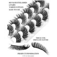 thumbnail image 3 of Nvzi -b 12 Pairs Wispy Faux Mink Lashes Fluffy Eye Lashes Natural Look 8D Volume Fake Eyelashes ，CD24, 3 of 3
