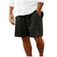 thumbnail image 2 of pstuiky Pantalones cortos para hombre, Pantalones cortos rectos de cintura elástica con bolsillos sólidos informales para hombre Pantalones cortos de baloncesto, 2 of 8