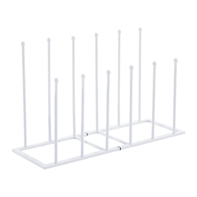 simhoa Boot Rack Winter and Rain Boots Drying Stand for Entryway Hallway Tall Boots white