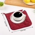 thumbnail image 6 of 3pcs Pot Holders Heat Resistant Potholders Cotton Hot Pot Pad Firm Grip Pot Coaster Dining Table Mat Coaster Pot Holders Set Kitchen Tool for Cooking Baking, 6 of 10