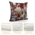thumbnail image 4 of GOSMITH  Watercolor 15 Breeds of Chickens Throw Pillow Cover Funny Chicken Lover Decorative Throw Pillow Cases For Home Bedroom Girls Room Farm,Gifts for Chicken Mom Chicken Lady, 4 of 5