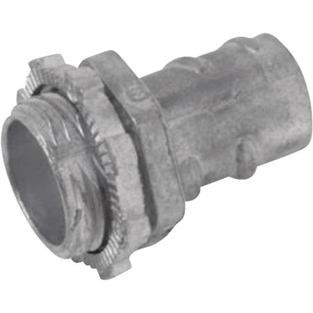 Metallic Conduit Connector - Steel City Screw-In Armored Cable/Flexible Metallic Conduit Connector