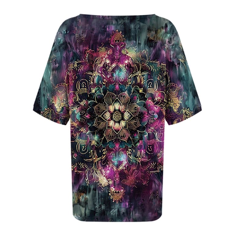 Agan Traders Boho Summer Tie Dye Jacket - Women's Embroidered Patchwork Hoodie, Stonewashed & Handmade