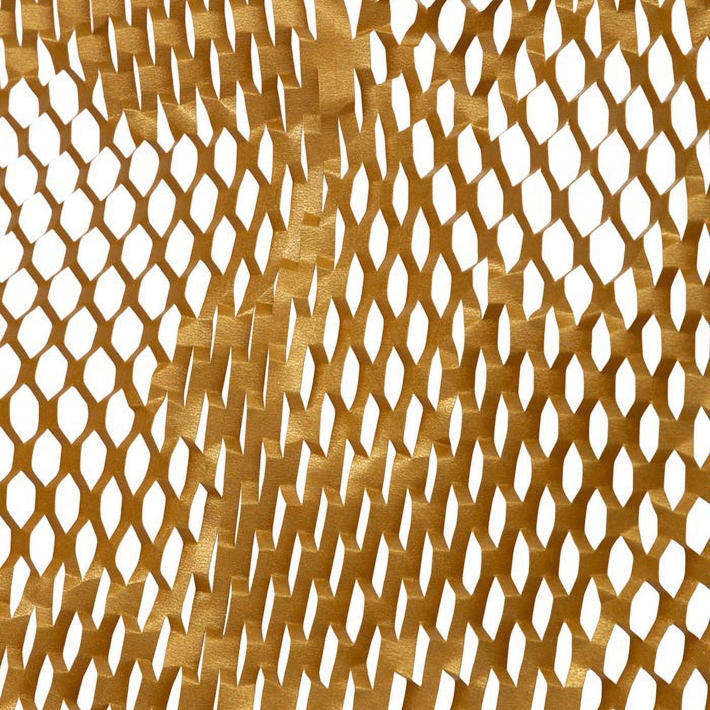JAM Paper Honeycomb Packing Paper Roll, 322.5 sq ft, 80 GSM, Gold, 1/Pack