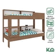 thumbnail image 3 of Litera Doble Individual Base Cama Con Estante KingsHouse cafe Individual, 3 of 7