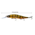 thumbnail image 7 of Jerkbaits For Bass With Treble Hook Medium Diving Minnow Fishing Lure Hard Artificial Bait Swing Bass Lure Jerkbait Fishing Gear 13.5cm 14.7g, 7 of 7