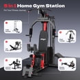 thumbnail image 4 of TOSSFD Home Gym, Workout Station with 148LBS Weight Stack, Multifunctional Home Gym Equipment, Exercise Equipment for Full Body Strength Training, 4 of 12