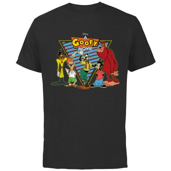 Disney A Goofy Movie Crew 90s - Short Sleeve Cotton T-Shirt for Adults -Customized-Black