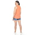 thumbnail image 3 of Blusa bicolor sin mangas Roman Fashion /Juvenil, 8038 (Naranja) naranja CH, 3 of 5