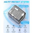 thumbnail image 6 of Universal Travel Adapter with 3 USB-C & 2 USB-A Ports, International Power Adapter Worldwide for 200+ Countries, All-in-One Travel Plug Adapter with AC Outlet, Fast Charging Travel Charger, 6 of 9