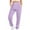 Purple, variant on USNSM Women's Sweatpants Elastic Waist Drawstring Lightweight Sweatpants Baggy Joggers Workout Tapered Pants with Pocket Purple S