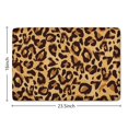 thumbnail image 5 of Yellow and Brown Of Leopard Print Flannel Non Slip Door Rugs,Washable Door Mats Indoor,Decorative Door Mats,Dirt-Resistant and Absorbent Doormat for Entrance,Bedroom,Kitchen,Bathroom,23.5"x16", 5 of 5