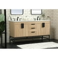 thumbnail image 2 of Elegant Lighting VF48860DMW Eugene 60" Free Standing Double Basin Vanity Set - Mango Wood, 2 of 8