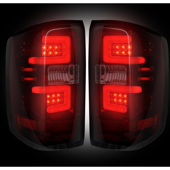 Recon LED Tail Light Assembly (Red Smoked) - 264238RBK