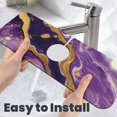 thumbnail image 6 of Sikiie Purple Gold Marble Swirls Splash Guard for Sink Faucet-1 PC Super Absorbent Fast Drying Mat Sink Gadgets-Splash Guard for Kitchen, Sink Mat, 6 of 7