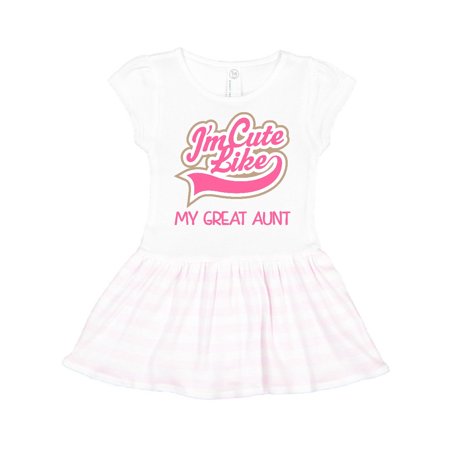 

Inktastic Cute Like My Great aunt Gift Toddler Girl Dress