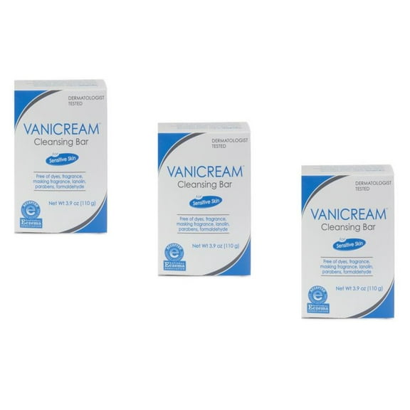 Vanicream Cleansing Bar, 3 Count.