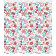 thumbnail image 3 of Ambesonne Floral Shower Curtain, Flowers Berries, 69"Wx84"L, Dark Coral Aqua, 3 of 3