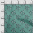 thumbnail image 1 of oneOone Polyester Lycra Fabric Leaves & Floral Block Print Fabric BTY 56 Inch Wide, 1 of 4