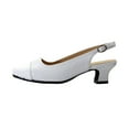 thumbnail image 3 of PEERAGE Luciana Women's Wide Width Leather Slingback Pumps, 3 of 11