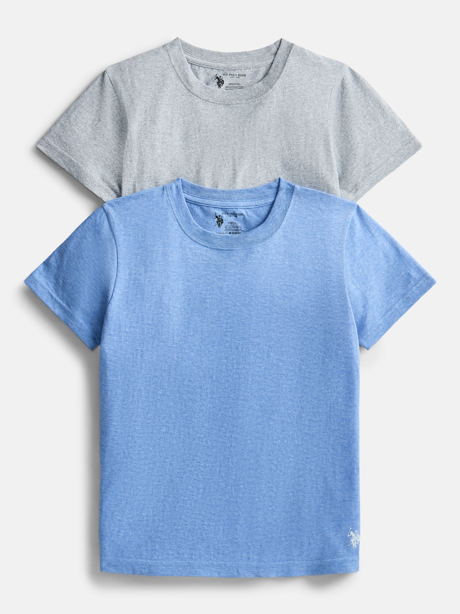 U.S. Polo Assn. Boys Crewneck T-Shirts, 5 Pack, Sizes S-XXL