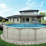 Aquarian Venetian 15x52 Round Frame Above Ground Swimming Pool, No Liner