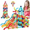 thumbnail image 1 of Bloques de construcción magnéticos COUOMOXA para niños de 3 a 5 años, 42 unidades, 1 of 6