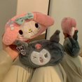 thumbnail image 4 of Estuche de lápices Kawaii Sanrio Anime Kuromi Cinnamoroll, bolsa de felpa, juguetes, maquillaje, estuche de lápices grande, suministros de papelería, regalo para niños, 4 of 4