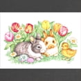 thumbnail image 2 of CafePress - Easter Bunnies, Duckling And Tulips Maternity T Sh - Maternity Dark T-Shirt, 2 of 3