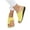 Yellow, variant on Women Vintage Western Flip Flop Summer Clip Toe Flat Sandals Comfortable Slippers Travel Shoes