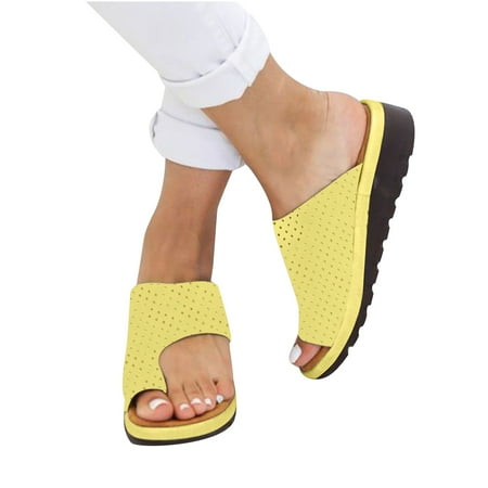 

Women Vintage Western Flip Flop Summer Clip Toe Flat Sandals Comfortable Slippers Travel Shoes