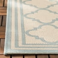 thumbnail image 3 of SAFAVIEH Beach House Richard Geometric Indoor/Outdoor Runner Rug, Cream/Aqua, 2'2" x 12', 3 of 6