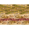 thumbnail image 1 of Ahgly Company Indoor Rectangle Patterned Saddle Brown Area Rugs, 7' x 9', 1 of 6