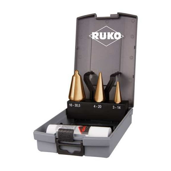 Ruko Tools Tube and Sheet Drill,High Speed Stl, 3pc 101020TRO
