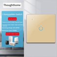 thumbnail image 5 of Tuya Wifi Smart Switch Luz TáCtil Switch Zero Fire Line 1 Switch Gold, 5 of 5