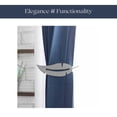 thumbnail image 5 of Evideco French Home Goods Plume Feather Gray White Curtain Tiebacks 2 Count, 5 of 8