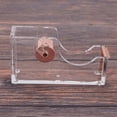 thumbnail image 6 of Deluxe Acrylic Design Office Desktop Tape Dispenser Clear Gold, 6 of 8
