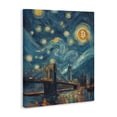 thumbnail image 2 of Stupell Industries Art Deco Iconic Blockchain Moonlight Canvas Art, 30 x 40, by Svetlana Aleynikova, 2 of 8
