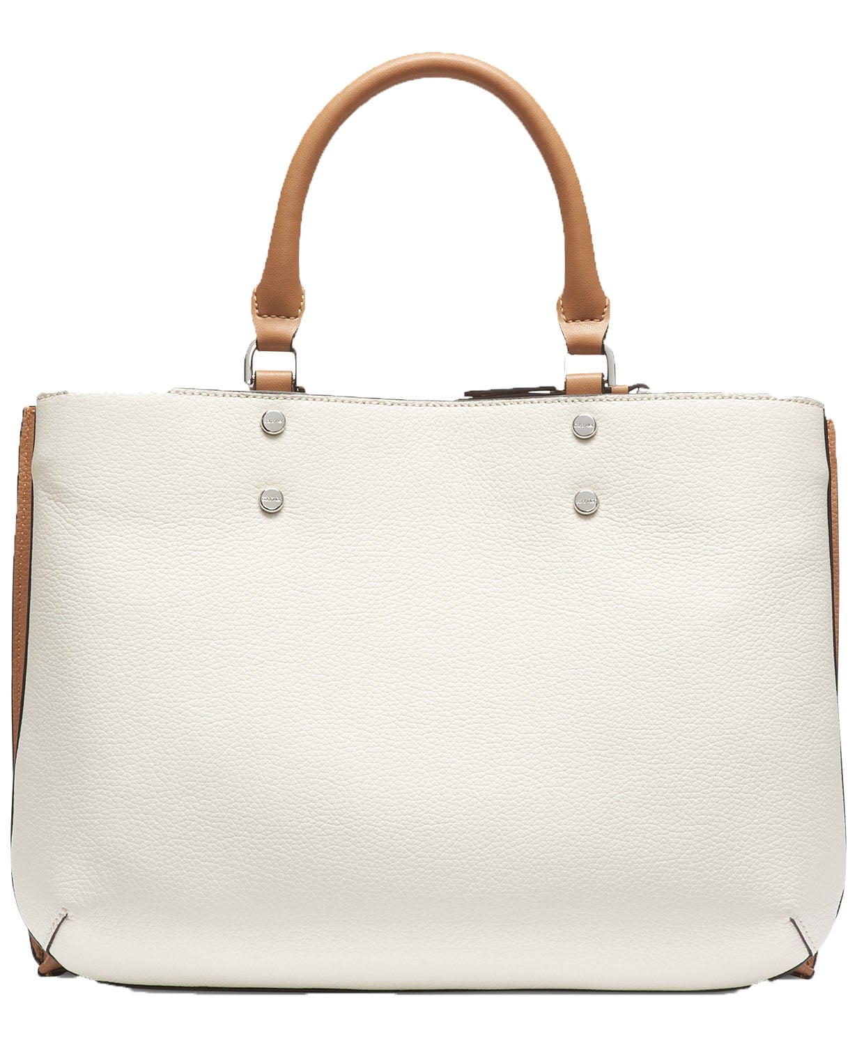 calvin klein dani leather satchel