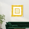 thumbnail image 2 of Wynwood Studio Prints Magical Thinking Yolk Abstract Geometric Wall Art Canvas Print Yellow 30x30, 2 of 3