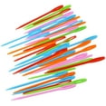 thumbnail image 1 of 40pcs Large Eye Plastic Sewing Needles Weaving Tools for Kids Mixed Color, 1 of 7
