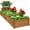 Acorn Brown, variant on Best Choice Products 8x2ft Outdoor Wooden Raised Garden Bed Planter for Grass, Lawn, Yard - Natural