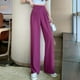 thumbnail image 3 of Pantalones de pierna ancha para mujer, de verano, finos, de cintura alta, colgantes, adelgazantes, rectos, pantalones de traje cortos casuales, combinables con todo, 3 of 6