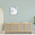 thumbnail image 2 of Stupell Pastel Blue Sand Dollar Seashell Landscape Painting Gray Framed Art Print Wall Art, 2 of 7